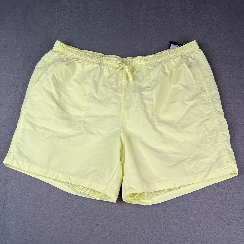 DSG Shorts Mens XL Yellow 6 Inch Rec Short Mesh Lined Swim Trunks Drawstring